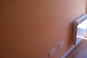 Peach colour paint
