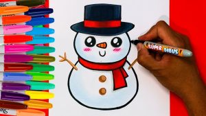 Cómo pintar un muñeco de nieve