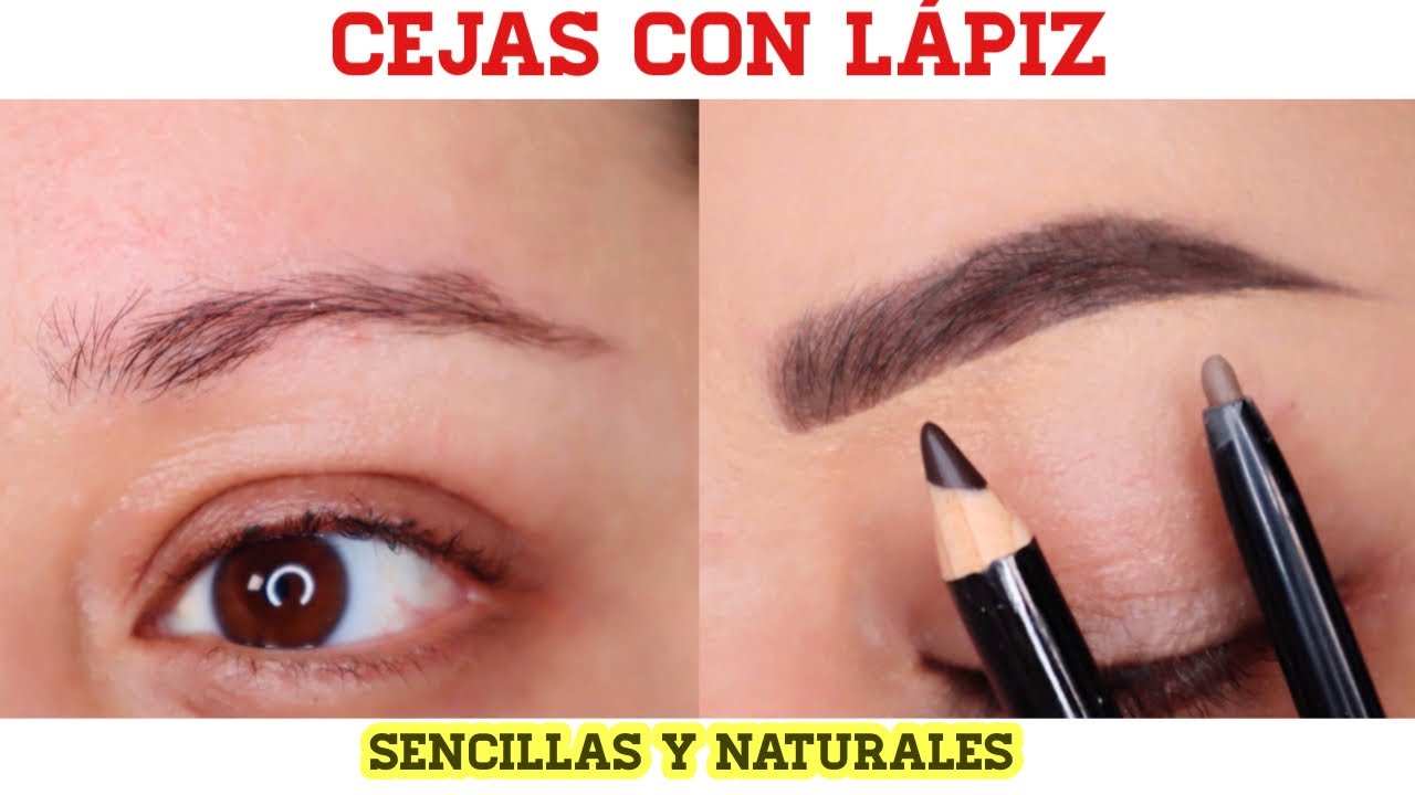 Cómo pintarse las cejas con lapiz negro 【2024 】 ️ Bricolaje