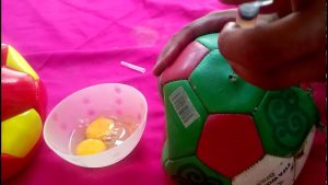 Cómo reparar un balon con huevo