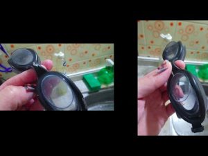 Cómo limpiar gafas de natación